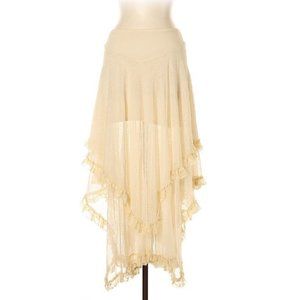 Free People tiered dotted Swiss handkerchief skirt